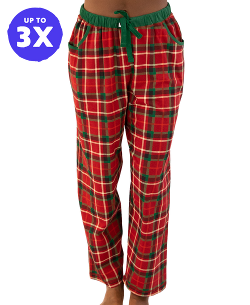  Christmas Plaid Women's Regular Fit PJ Pant 