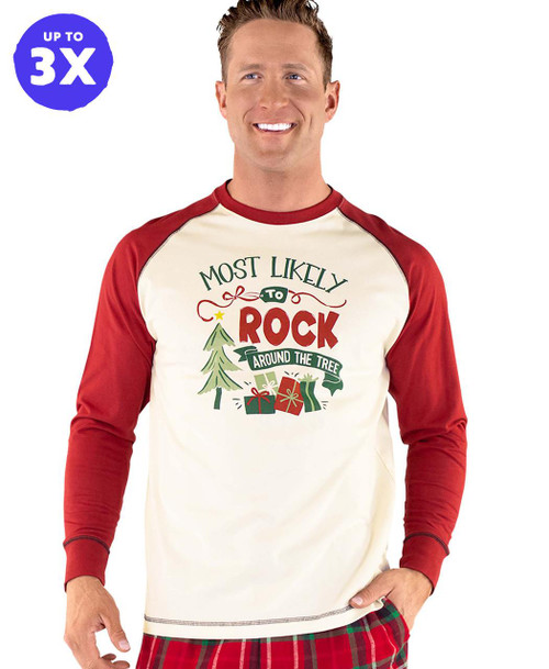  Most Likely Rock Around Long Sleeve PJ Tee 