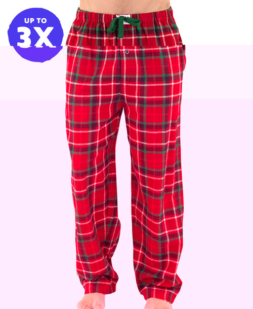 Christmas Plaid Men's Flannel PJ Pants Christmas Plaid Men's Flannel PJ Pants