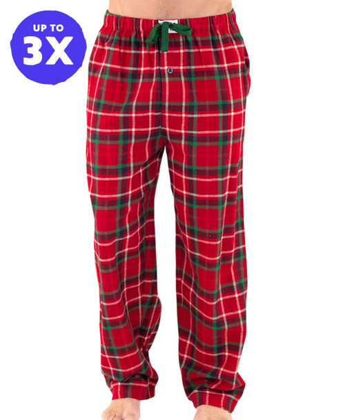 Christmas Plaid Men's Flannel PJ Pants Christmas Plaid Men's Flannel PJ Pants