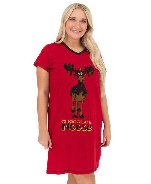  Chocolate Moose Women's V-neck Nightshirt 