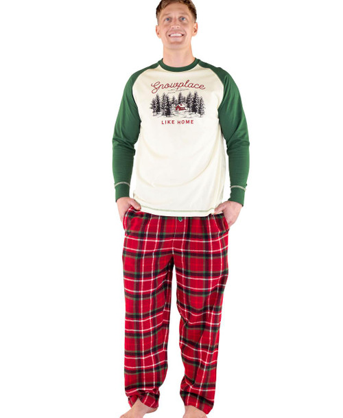Snowplace Like Home Men's Long Sleeve PJ Set Snowplace Like Home Men's Long Sleeve PJ Set