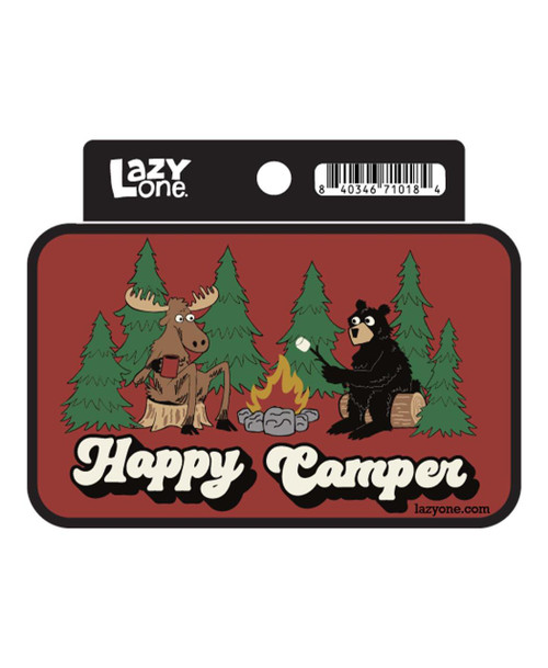  Happy Camper Moose and Bear LazyOne Sticker 