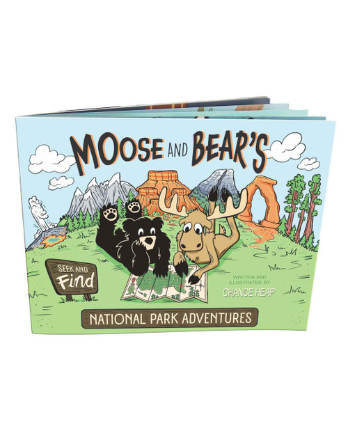  Bear and Moose National Park Find and Seek Children's Book 