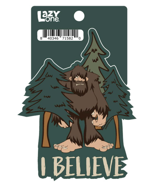  I Believe Bigfoot LazyOne Sticker 