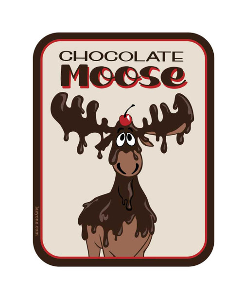  Chocolate Moose LazyOne Sticker 