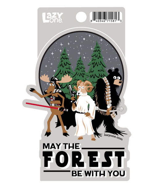 May The Forest Be With You LazyOne Sticker