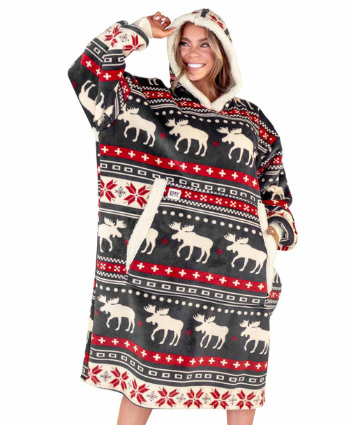  Cabin Fair Isle Blanket Hoodie 