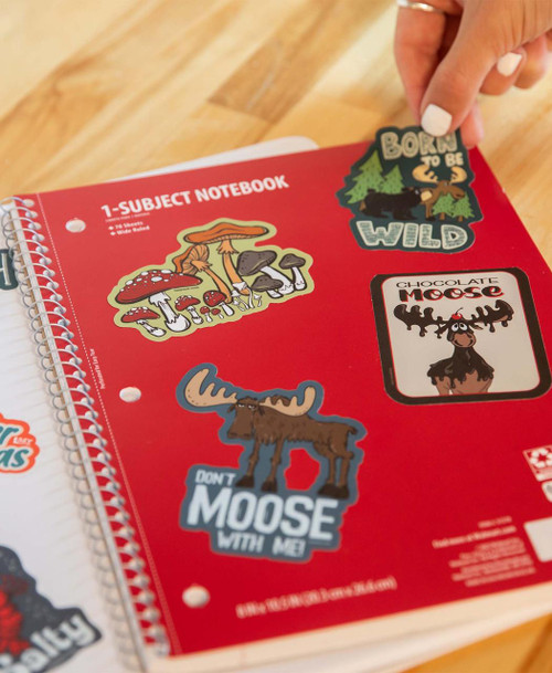  Blue Don't Moose With Me LazyOne Sticker 