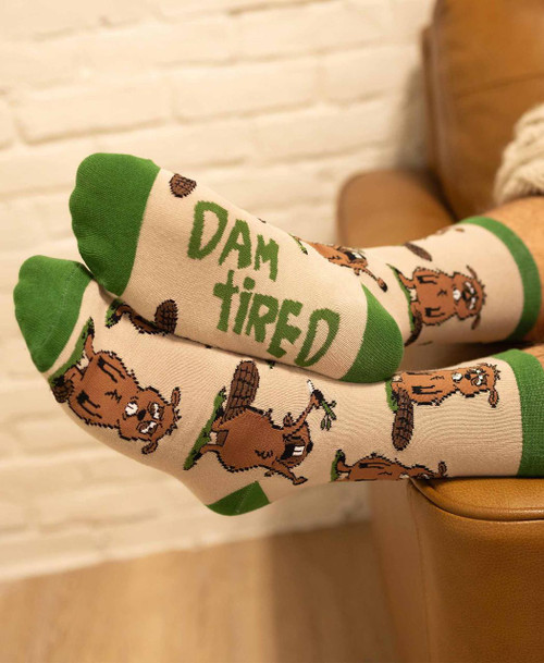 Dam Tired Beaver Crew Sock 