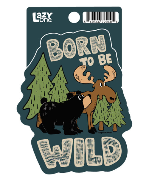 Born Wild LazyOne Sticker