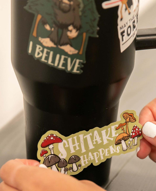  Shitake Happens LazyOne Sticker 