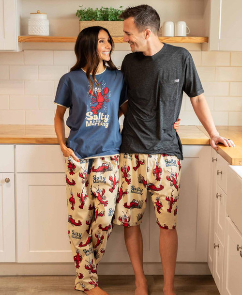  Salty in the Morning Lobster Women's Regular Fit PJ Set 