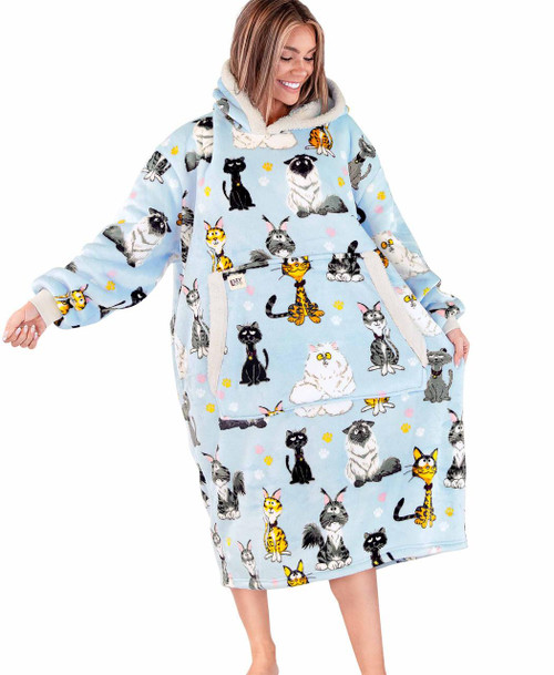  Cattitude Blanket Hoodie 