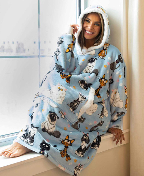 Cattitude Blanket Hoodie 