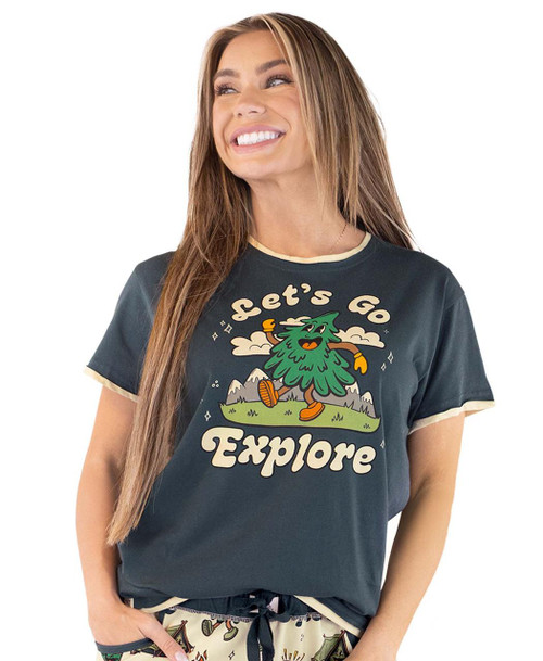  Vintage Camping Women's Regular Fit PJ Tee 