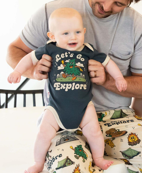  Vintage Camping Infant Onesie Creeper 