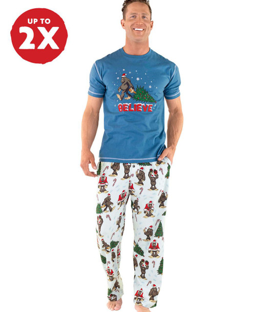  Christmas Bigfoot Men's PJ Set 
