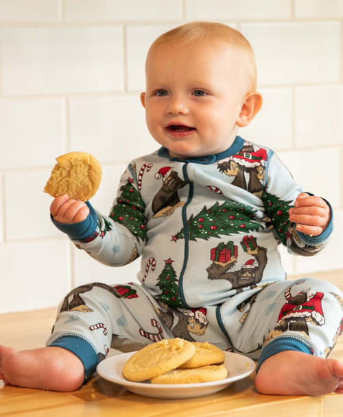  Christmas Bigfoot Infant Union Suit 