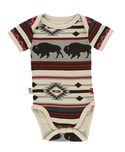  Buffalo Fair Isle Grey Infant Creeper Onesie 