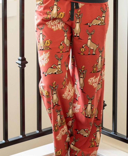  Trophy Wife Pink Deer Women's Regular Fit PJ Pant 