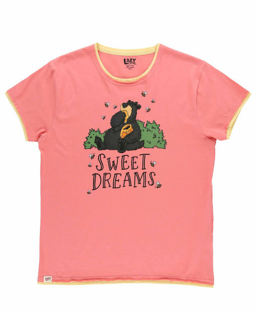  Sweet Dreams Bear Women's Regular Fit PJ Tee 