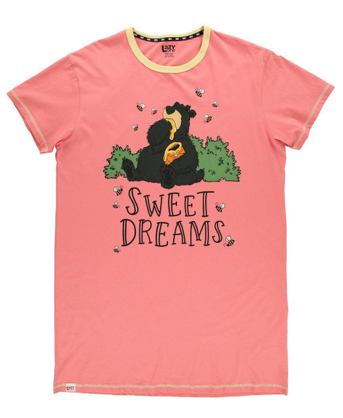  Sweat Dreams Bear Women's Pink Nightshirt 