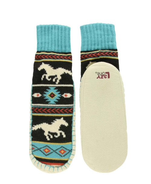  Horse Fair Isle Short Mukluk Slipper 
