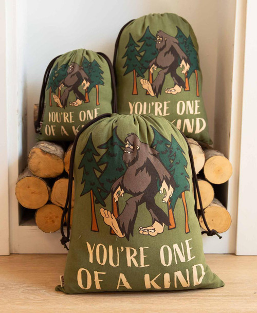  You're One of a Kind Bigfoot Reusable Gift Bag 3 Pack 