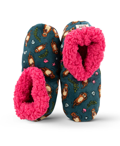  Otter Fuzzy Feet Slipper 