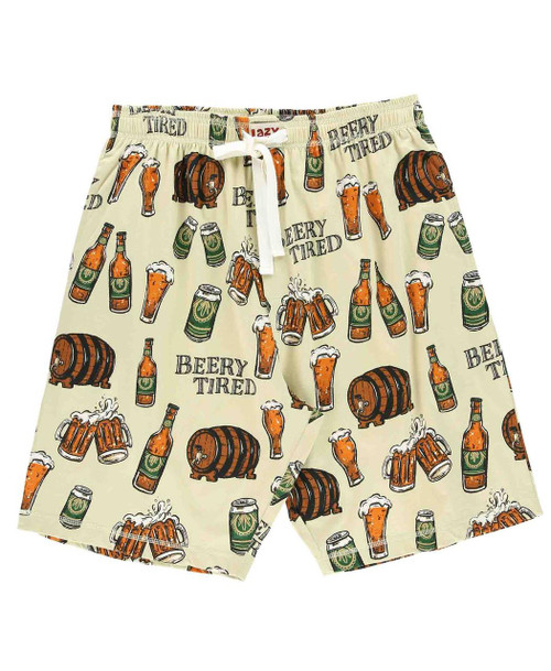  Beery Tired Tan Men's Pajama Shorts 