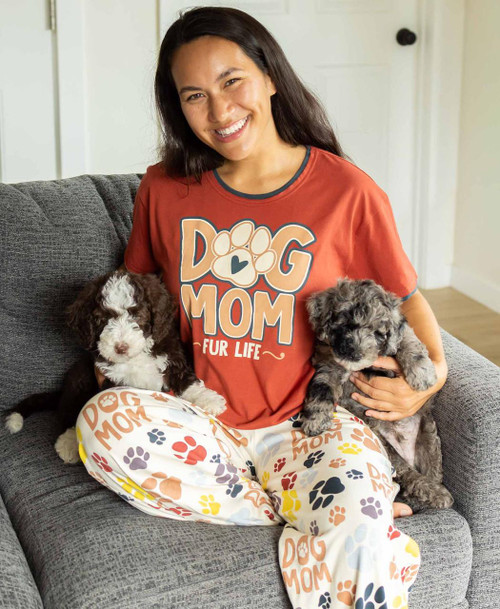  Dog Mom Fur Life Women's Regular Fit PJ Set 