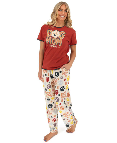  Dog Mom Fur Life Women's Regular Fit PJ Set 