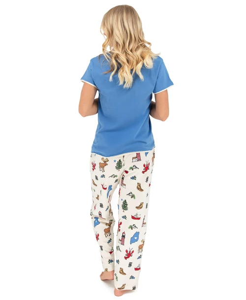 Maine Women's Regular Fit PJ Set