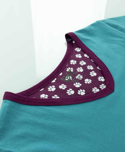  Purrrhaps Later Women's Cat V-neck Nightshirt 