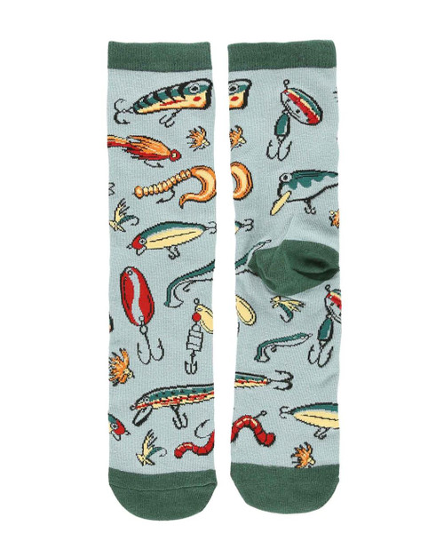  Fishing Lure Crew Sock 