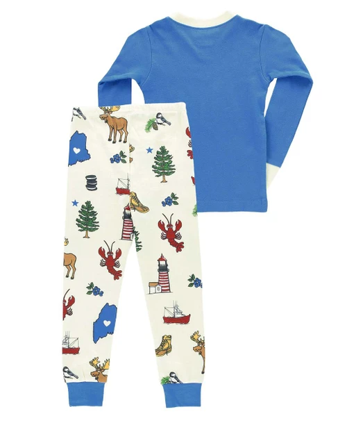  Maine Kid's Long Sleeve PJ's 