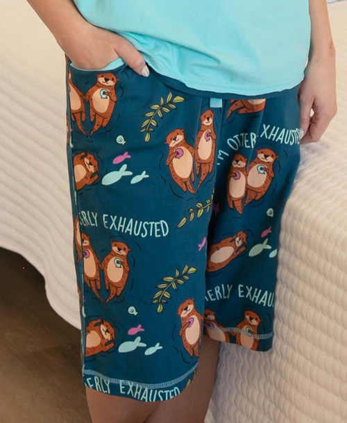  Otterly Exhausted Women's Bermuda Shorts 