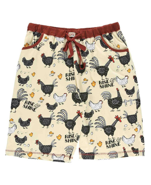  Rise and Shine Rooster Women's Bermuda Shorts 