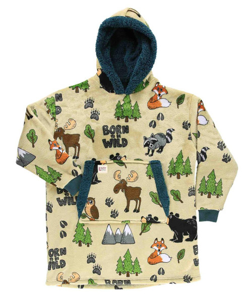  Born to Be Wild Kid Blanket Hoodie 
