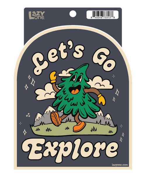  Let's Go Explore LazyOne Sticker 