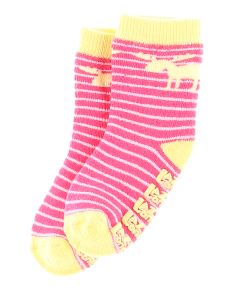  Moose Stripe Pink Infant Sock 