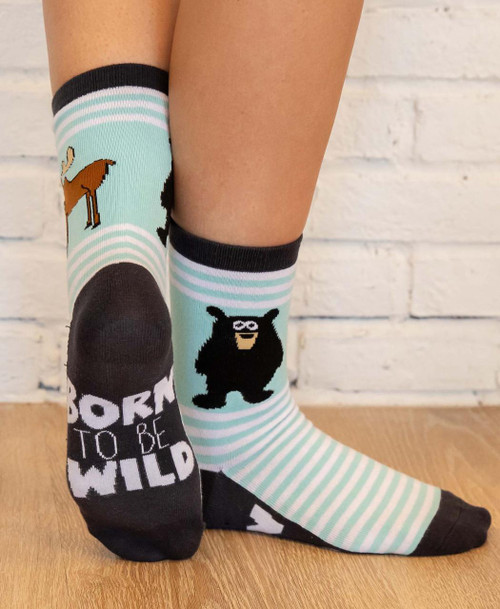  Born Wild Crew Sock 