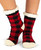  Red Plaid Plush Sock 