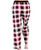  Black Plaid Women's Regular Fit PJ Pant 