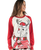  Deer Christmas Women's Regular Fit Long Sleeve PJ Tee 