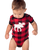  Moose Plaid Applique Infant Creeper Onesie 