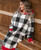  Black & White Plaid Sleep Hoodie 