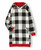  Black & White Plaid Sleep Hoodie 