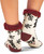  Silent Night Reindeer Plush Sock 